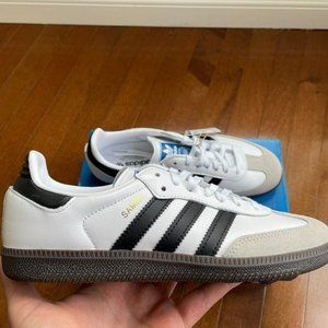 Size 5.5 Mens / 6.5 Womens - adidas Samba OG J Cloud White - IE3675